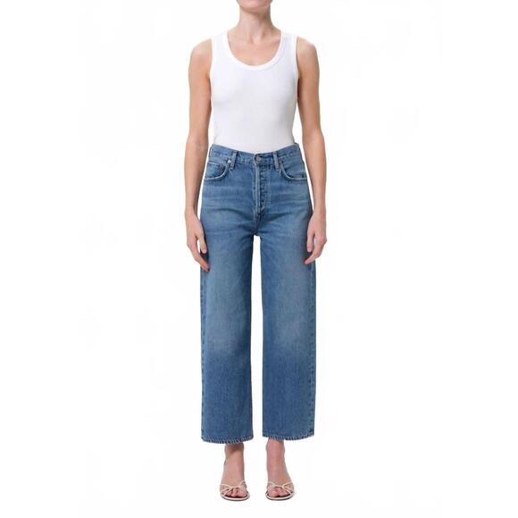 AGOLDE Denim - NEW AGOLDE ren cropped wide leg jean in blue